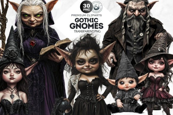 Elevate Designs with Gothic Gnomes