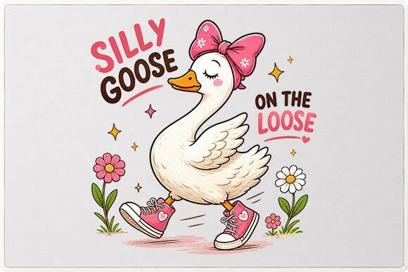 Embracing Whimsy: The Rise of the Cute Silly Goose Graphic PNG in Modern Design