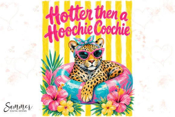 Evaluating the Hotter Than Hoochie Coochie Leopard PNG for Summer Sublimation Projects