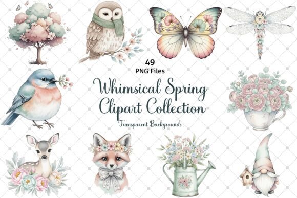 Evaluating the Whimsical Spring Clipart Collection for Creative Projects