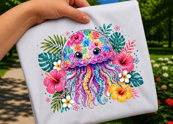 Unleashing Summer Creativity: The Strategic Value of Cute Jellyfish Tropical Floral Ocean PNG Designs