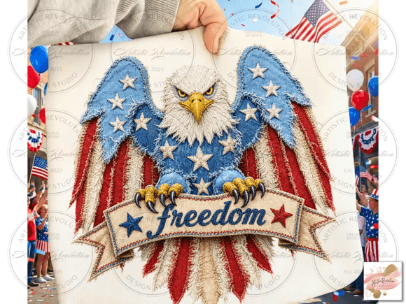 Unlocking Creative Potential with the American Eagle Freedom Png Patchwork Png for Modern Designers