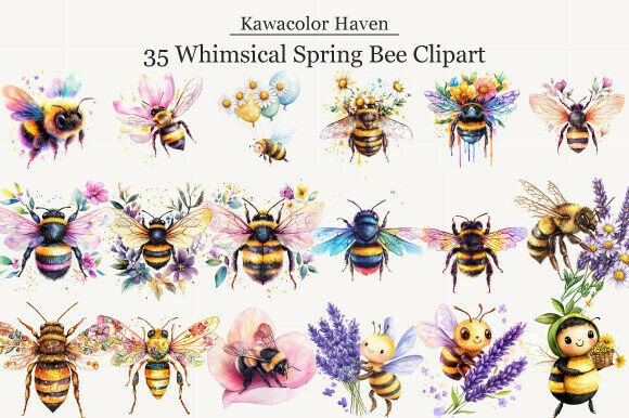 Whimsical Spring Bee Clipart: Creative Uses
