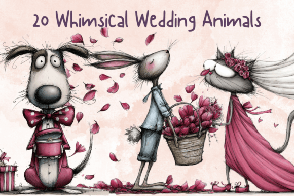 Whimsical Wedding Animals Clipart Set: A Creative Guide for Romantic Designs